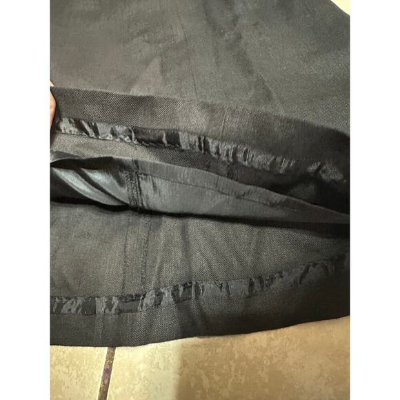 Talbots Women Dress Black 14P Petite A Line Sleeveless Irish Linen Sheath Resort - Picture 10 of 10